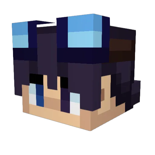 MarQui69 Minecraft avatar head, 3D render