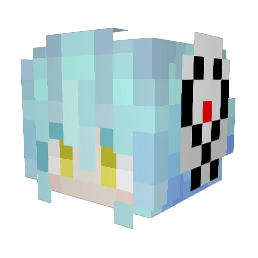MarTheIV Minecraft avatar head, 3D render