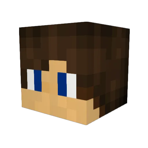 MarXII Minecraft avatar head, 3D render