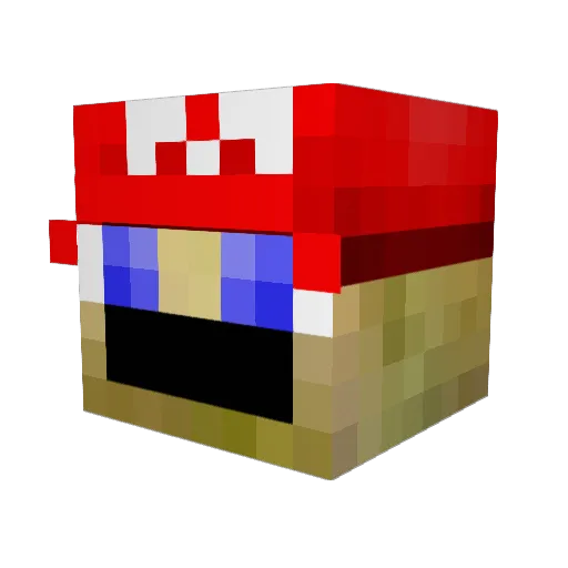 MarXtin Minecraft avatar head, 3D render