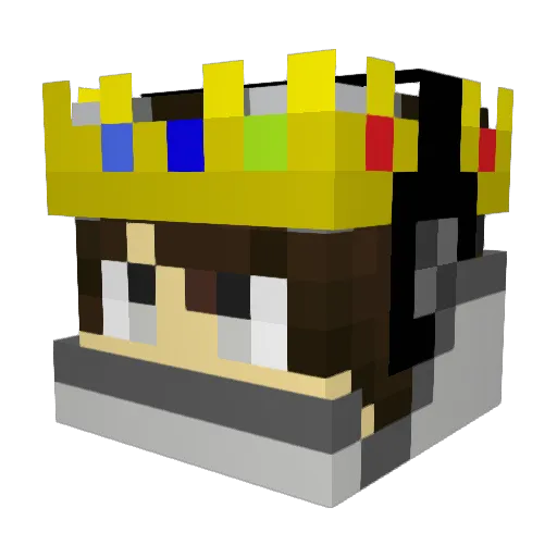 Mar_Alpha Minecraft avatar head, 3D render