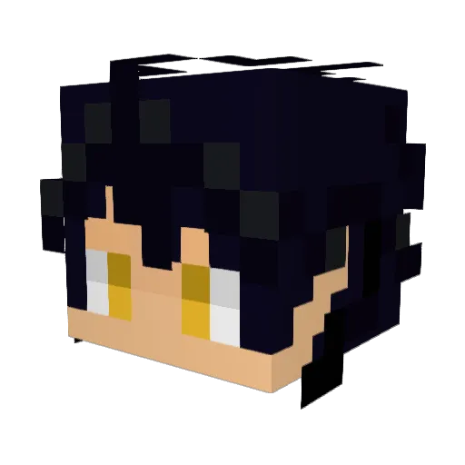 Mar_G01 Minecraft avatar head, 3D render