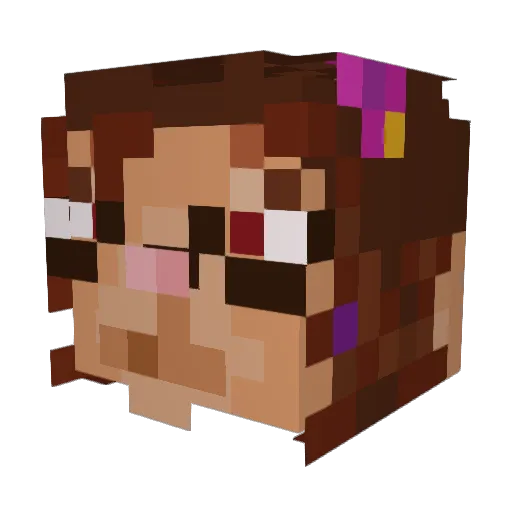 Mar_R10Z Minecraft avatar head, 3D render