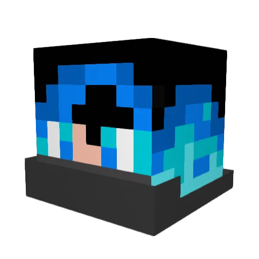 Mar_cco Minecraft avatar head, 3D render