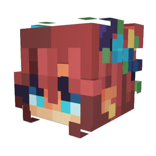 Mara2924 Minecraft avatar head, 3D render