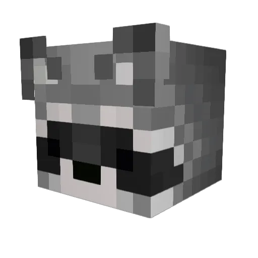 MaraAdams Minecraft avatar head, 3D render
