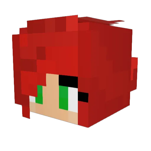 MaraJade2005 Minecraft avatar head, 3D render