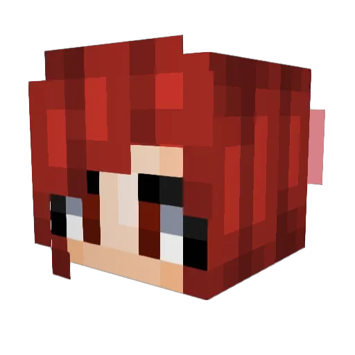 Mara_Lilly Minecraft avatar head, 3D render