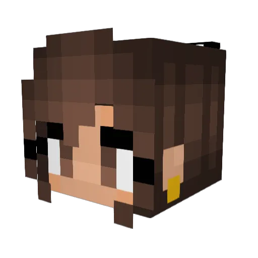 Mara_Sahara Minecraft avatar head, 3D render