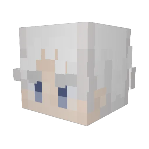 MarachLJLL Minecraft avatar head, 3D render
