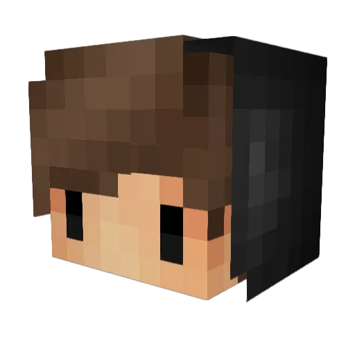 MaracujaDenisch Minecraft avatar head, 3D render