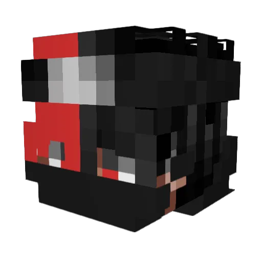 Maragofishing Minecraft avatar head, 3D render