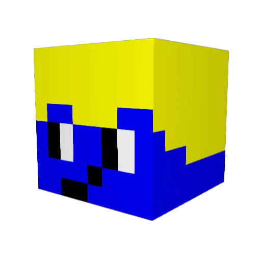 Maragos_17 Minecraft avatar head, 3D render