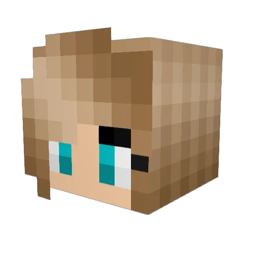 MarahQuinn Minecraft avatar head, 3D render