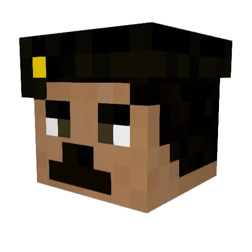 Marah_ Minecraft avatar head, 3D render
