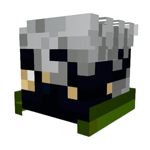 Maralicious Minecraft avatar head, 3D render