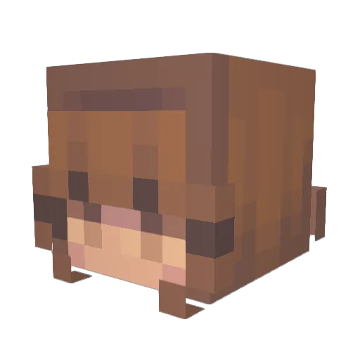 Marality Minecraft avatar head, 3D render