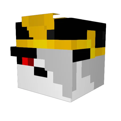Maram49 Minecraft avatar head, 3D render