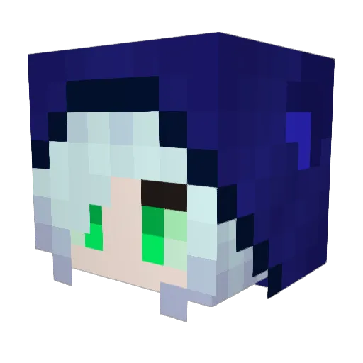 MaramaHunu Minecraft avatar head, 3D render