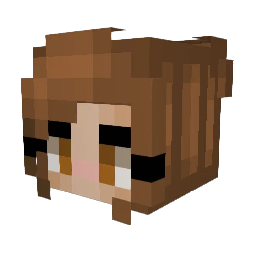 Maranda612 Minecraft avatar head, 3D render