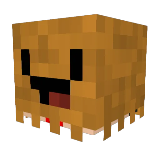 Maranjana Minecraft avatar head, 3D render