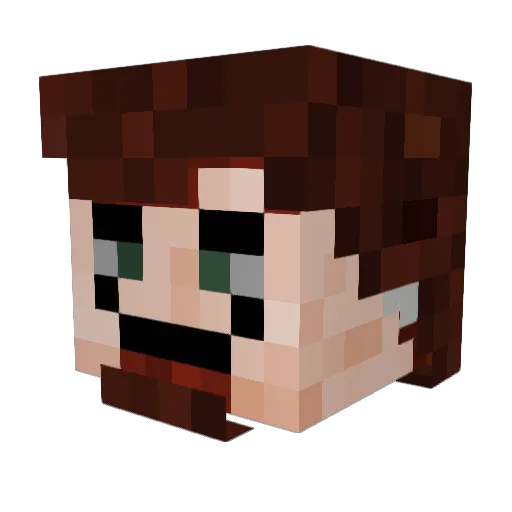 Marankiwicz Minecraft avatar head, 3D render