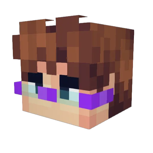 Marat_Parker Minecraft avatar head, 3D render