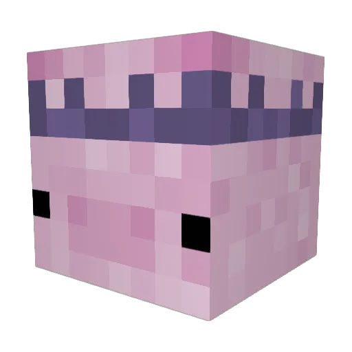 Maratej Minecraft avatar head, 3D render