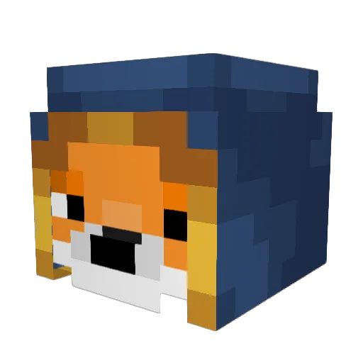Maratita Minecraft avatar head, 3D render
