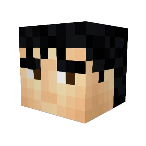 Maraud Minecraft avatar head, 3D render