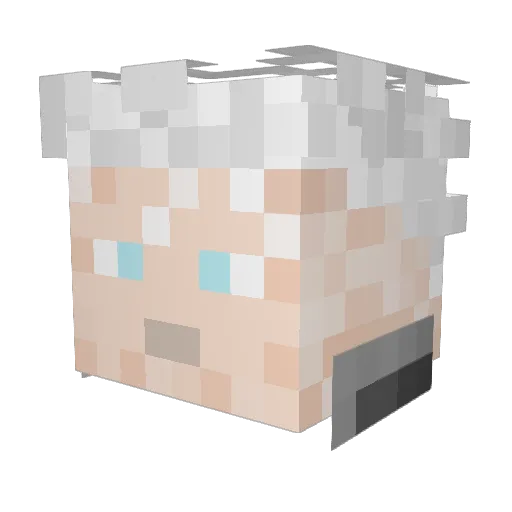 Marauder82 Minecraft avatar head, 3D render