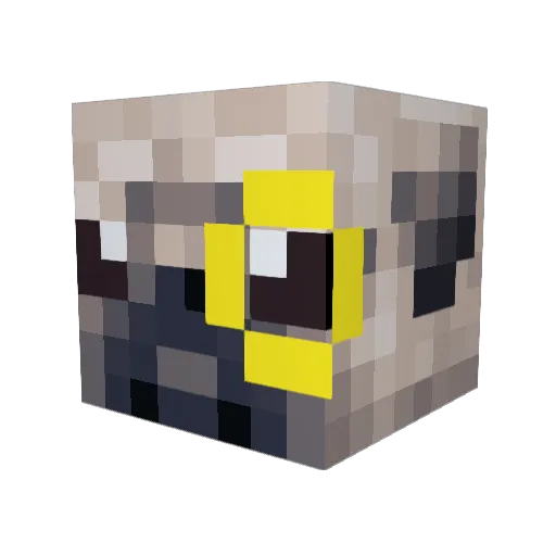 Maravy27 Minecraft avatar head, 3D render
