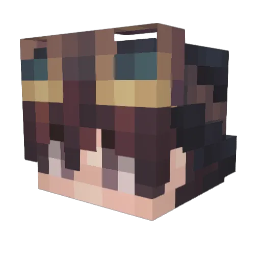 MaraxPL Minecraft avatar head, 3D render