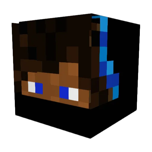 Marayna17 Minecraft avatar head, 3D render