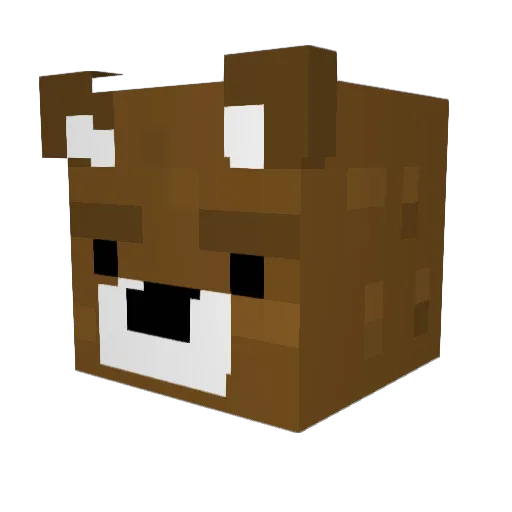 Marbear5000 Minecraft avatar head, 3D render