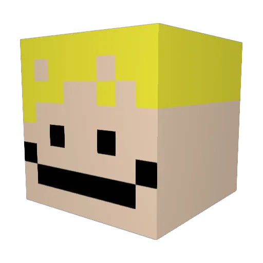 Marbella007 Minecraft avatar head, 3D render