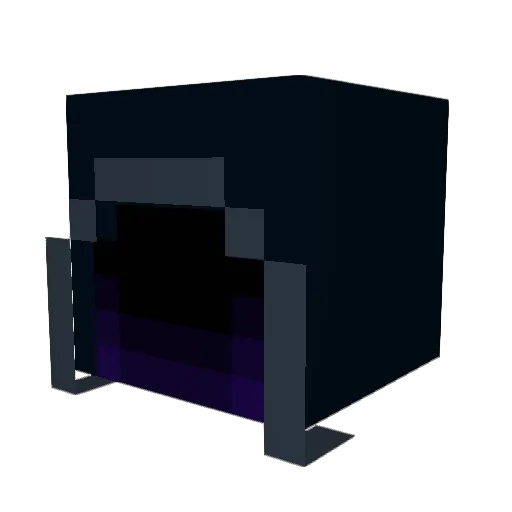 Marbelous Minecraft avatar head, 3D render