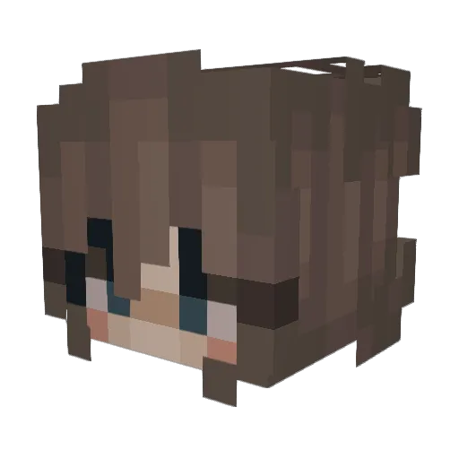 Marble4 Minecraft avatar head, 3D render