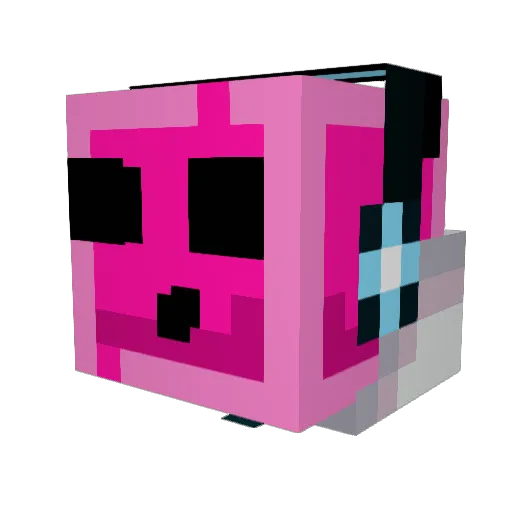 MarbleNTA Minecraft avatar head, 3D render
