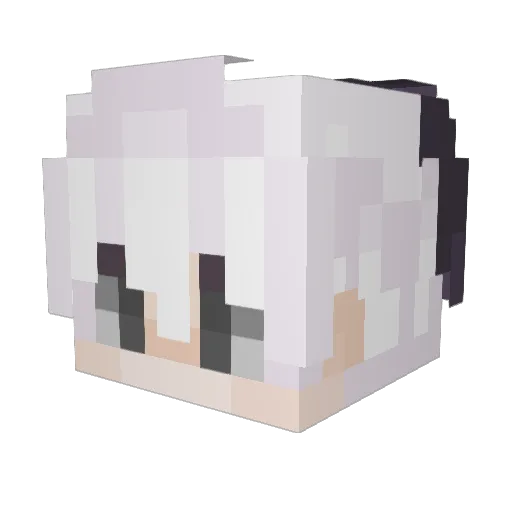 Marblee_e Minecraft avatar head, 3D render