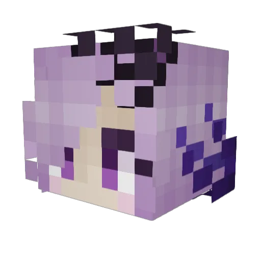 Marbles404 Minecraft avatar head, 3D render
