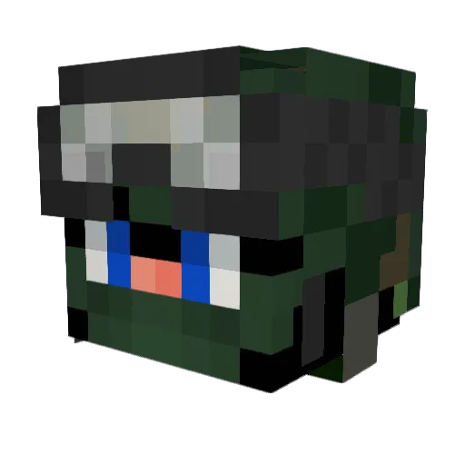 Marc1n Minecraft avatar head, 3D render