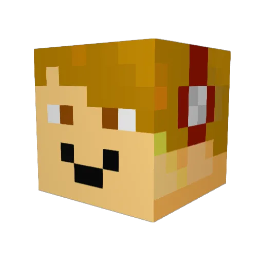 Marc3110 Minecraft avatar head, 3D render