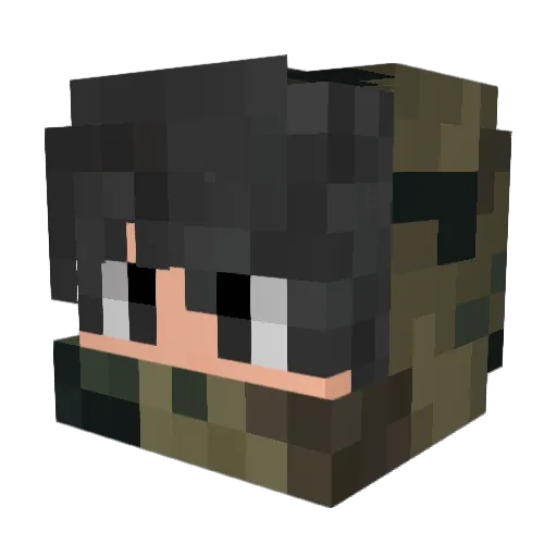 Marc31gamer Minecraft avatar head, 3D render