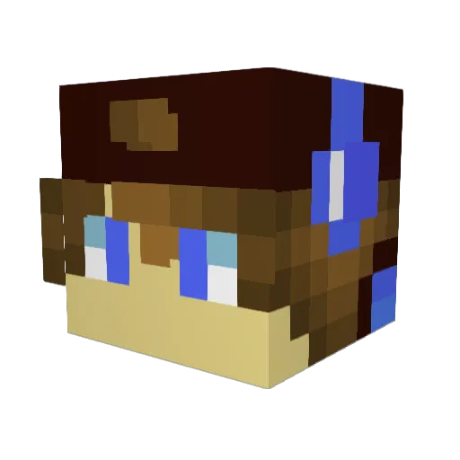 Marc3221 Minecraft avatar head, 3D render
