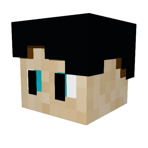MarcBlancafort Minecraft avatar head, 3D render