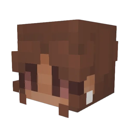 MarcDaNub Minecraft avatar head, 3D render