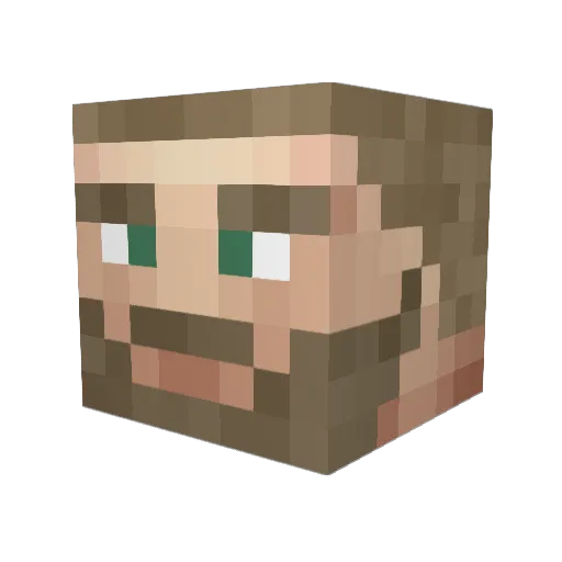MarcGamesons Minecraft avatar head, 3D render