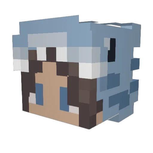 MarcJon Minecraft avatar head, 3D render