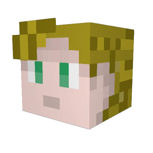 MarcJonethburck Minecraft avatar head, 3D render